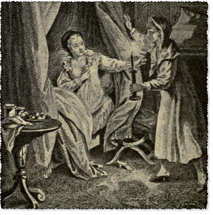The Princess's Lady of Honour hurrying to her Mistress's Assistance