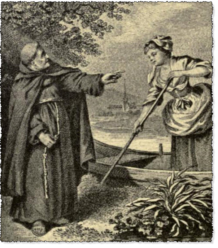 The Boatwoman of Coulon outwitting the Friars