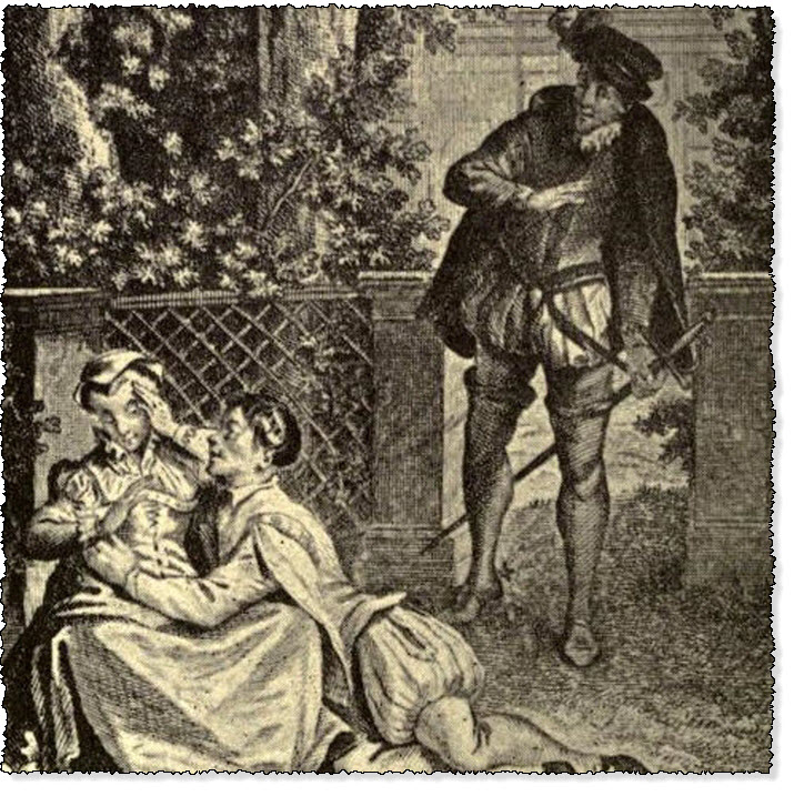 The Lord de Riant finding the Widow with her Groom